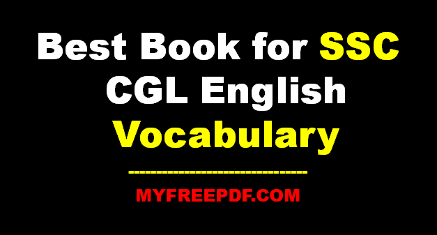  Best Book For SSC CGL English Vocabulary My Free PDF