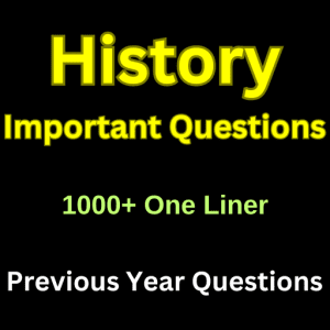 History One Liner PDF In Hindi With Answers