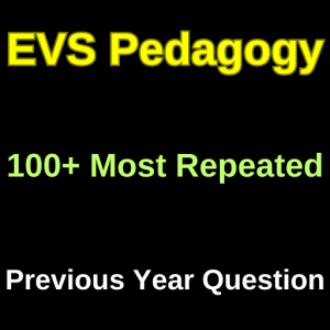 EVS Pedagogy MCQ PDF